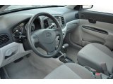 2008 Hyundai Accent GLS Sedan Gray Interior
