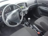 2011 Hyundai Accent GL 3 Door Black Interior
