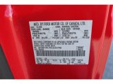 2003 F150 Color Code for Bright Red - Color Code: E4