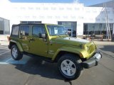 2008 Rescue Green Metallic Jeep Wrangler Unlimited Sahara 4x4 #78374642