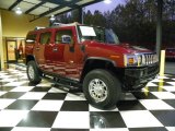2004 Red Metallic Hummer H2 SUV #78375556