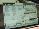 2013 Honda Accord LX-S Coupe Window Sticker