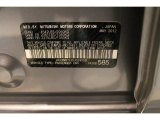 2012 Mitsubishi Lancer Evolution GSR Info Tag