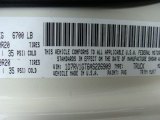 2010 Ram 1500 Color Code for Cool Vanilla - Color Code: PWG