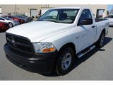 2012 Bright White Dodge Ram 1500 Express Regular Cab #78374975