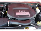 2013 Jeep Wrangler Sport S 4x4 3.6 Liter DOHC 24-Valve VVT Pentastar V6 Engine