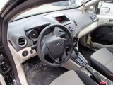 2013 Ford Fiesta S Hatchback Charcoal Black/Light Stone Interior