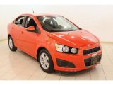2012 Inferno Orange Metallic Chevrolet Sonic LT Sedan #78374896