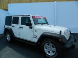 Stone White Jeep Wrangler Unlimited in 2008