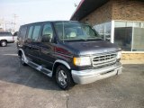 Deep Wedgewood Blue Metallic Ford E Series Van in 1999