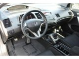 2009 Honda Civic Si Coupe Black Interior