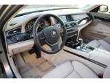 2012 BMW 7 Series 750i Sedan Oyster Interior