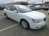 Powder White Pearl Hyundai Sonata in 2009