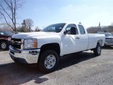 2013 Chevrolet Silverado 2500HD Work Truck Extended Cab 4x4 Front 3/4 View