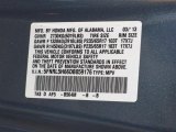 2013 Odyssey Color Code for Celestial Blue Metallic - Color Code: B564M