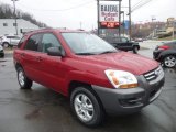 2008 Volcanic Red Metallic Kia Sportage LX V6 #78523979