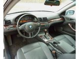 2004 BMW 3 Series 325i Coupe Black Interior