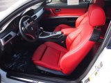 2010 BMW 3 Series 328i Coupe Coral Red/Black Dakota Leather Interior