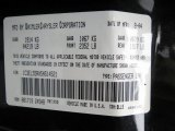 2005 Sebring Color Code for Brilliant Black - Color Code: PXR
