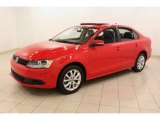 Tornado Red Volkswagen Jetta in 2011