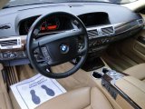2007 BMW 7 Series 750Li Sedan Natural Brown Interior