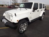 Bright White Jeep Wrangler Unlimited in 2013
