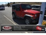 2002 Flame Red Jeep Wrangler X 4x4 #78584456