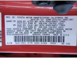 2008 Tacoma Color Code for Radiant Red - Color Code: 3L5