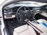 2011 BMW 7 Series 750Li Sedan Oyster/Black Interior