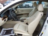 2008 BMW 3 Series 335xi Coupe Cream Beige Interior