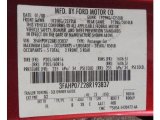 2008 Fusion Color Code for Redfire Metallic - Color Code: G2