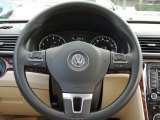 2012 Volkswagen Passat 2.5L SEL Steering Wheel