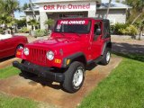 2005 Flame Red Jeep Wrangler X 4x4 #78698882