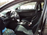 2012 Mitsubishi Lancer Evolution MR Black Recaro Interior