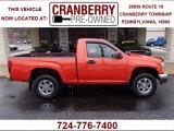 2009 Red Orange Metallic GMC Canyon SLE Regular Cab 4x4 #78763909