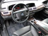 2007 BMW 7 Series 750Li Sedan Black Interior