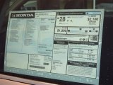 2013 Honda Accord LX Sedan Window Sticker
