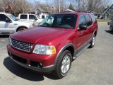 Redfire Metallic Ford Explorer in 2004