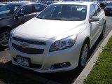 2013 White Diamond Tricoat Chevrolet Malibu LTZ #78824505