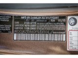 2013 SL Color Code for Dolomite Brown Metallic - Color Code: 526