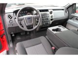 2011 Ford F150 STX SuperCab Black Interior