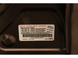2010 Mitsubishi Outlander SE 4WD Info Tag