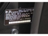 2012 BMW 7 Series 750i xDrive Sedan Info Tag