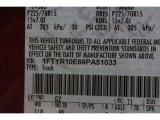 2009 Ranger Color Code for Redfire Metallic - Color Code: G2
