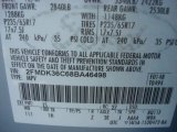 2008 Edge Color Code for Light Ice Blue Metallic - Color Code: LS