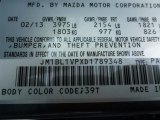 2013 MAZDA3 Color Code for Dolphin Gray Mica - Color Code: 39T