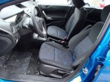 2013 Ford Fiesta SE Hatchback Charcoal Black/Blue Accent Interior