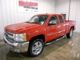 2013 Victory Red Chevrolet Silverado 1500 LT Extended Cab 4x4 #78940283