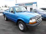 2000 Bright Atlantic Blue Metallic Ford Ranger XL Regular Cab #78940251