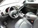 2012 Kia Sportage SX AWD Black Interior